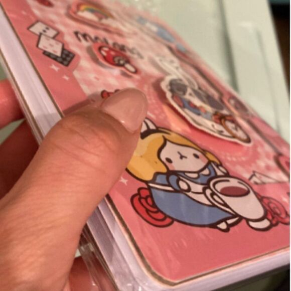 NWT Molang Alice in Wonderland Cosplay 3D Notebook & Sticker Bundle - Picture 4 of 11